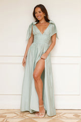 Eyes Of A Goddess Maxi Dress Sage