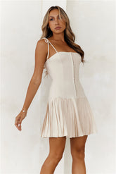 Daytime Dreaming Mini Dress Oatmeal