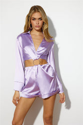 Topped The Charts Romper Lilac