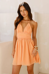 Sunset Tease Mini Dress Orange