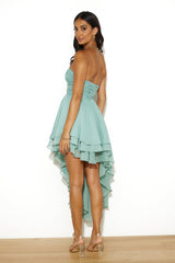 Walk The Runway Mini Dress Sage