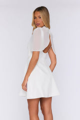 The Cool Layer Mini Dress White