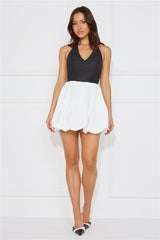 The Jet Set Halter Mini Dress White