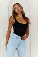 BASE Everyday Staple Singlet Top Onyx Black